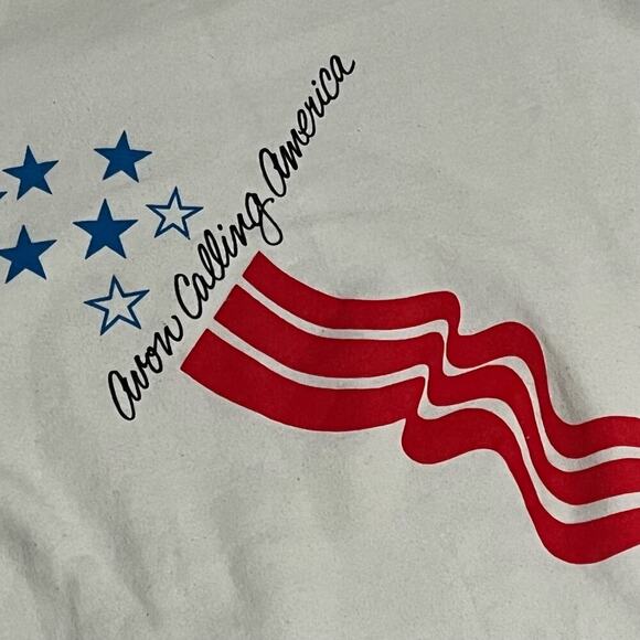 Fruit of the Loom Vintage Avon Sweatshirt Avon Calling America Size XL - Picture 5 of 8